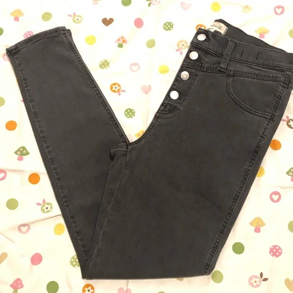 Madewell 10" High-Rise Yoke Detail Button Front Roadtripper Jeans - Picture 14 of 15